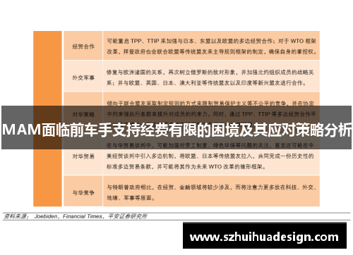 MAM面临前车手支持经费有限的困境及其应对策略分析